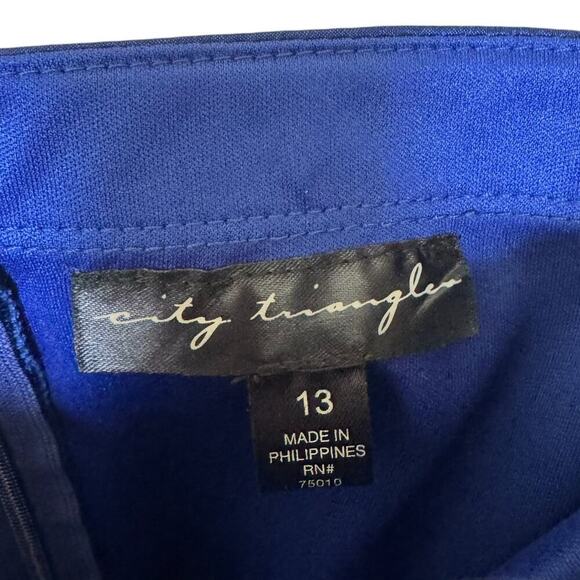 Strapless Sapphire Beaded Dress - Picture 4 of 7